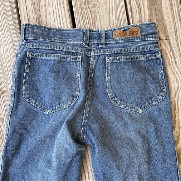 Vintage 70s jeans Wild Oats flare unisex 30 / 9 - Picture 2 of 14